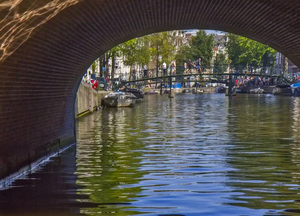 Ponte Sul Canale Amsterdam — Foto Stock