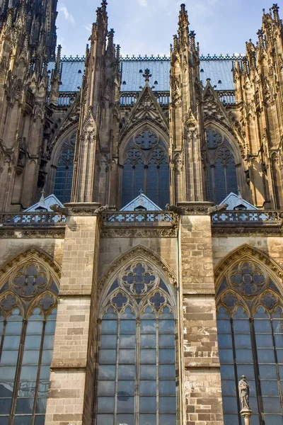 Экстерьер Соборной Церкви Святого Петра Кёльне Германия — стоковое фото