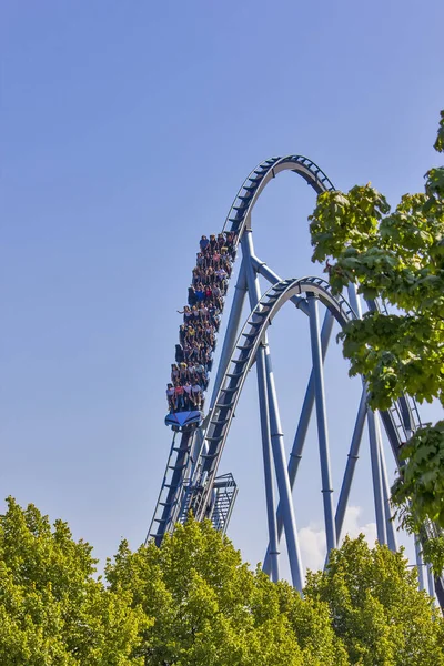 Roller Coaster Europapark Rust Γερμανία — Φωτογραφία Αρχείου