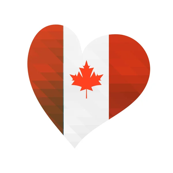 Bandiera vettoriale del Canada. Illustrazione vettoriale per la Giornata nazionale canadese. Bandiera canadese in stile grunge alla moda. Modello di design per poster, banner, flayer, web greeting, biglietto d'invito . — Vettoriale Stock
