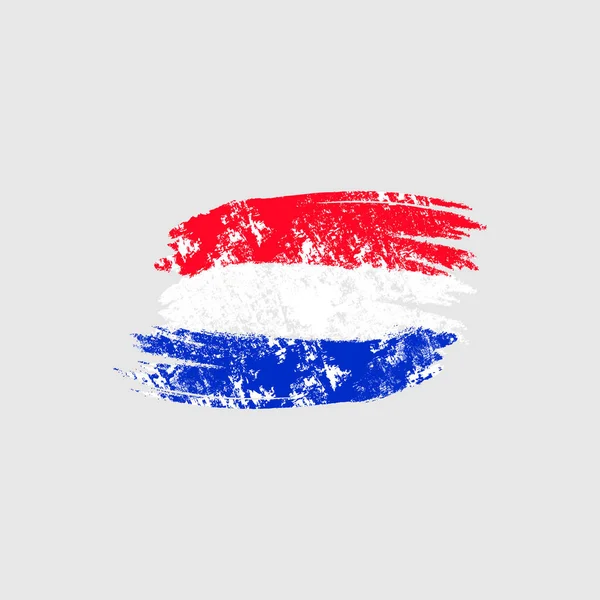 Bandeira vetorial do Luxemburgo. Ilustração vetorial para o Dia Nacional do Luxemburgo. Bandeira do Luxemburgo em estilo grunge na moda. Modelo de design para cartaz, banner, flayer, web greeting, cartão de convite . — Vetor de Stock