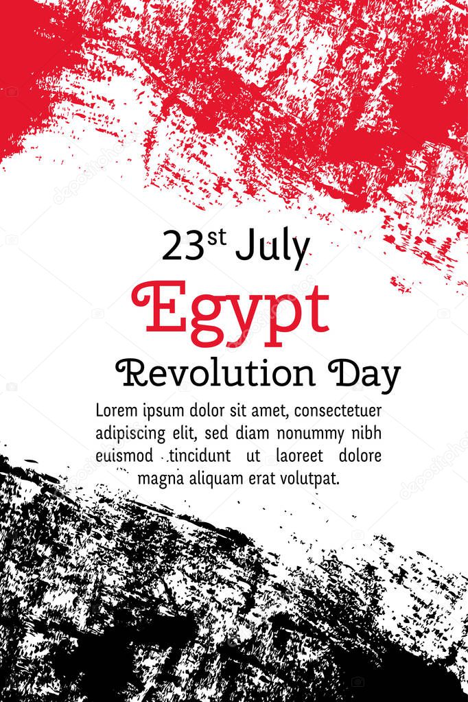 Vector Illustration Egypt Revolution Day Egyptian Flag In Trendy Grunge Style 23 July Design Template For Poster Banner Flayer Greeting Invitation Card Independence Day Cards National Day Premium Vector In Adobe Illustrator Vector Illustration Egypt Revolution Day Egyptian Flag In Trendy Grunge Style 23 July Design Template For Poster Banner Flayer Greeting Invitation Card Independence Day Cards National Day Premium Vector In Adobe Illustrator
