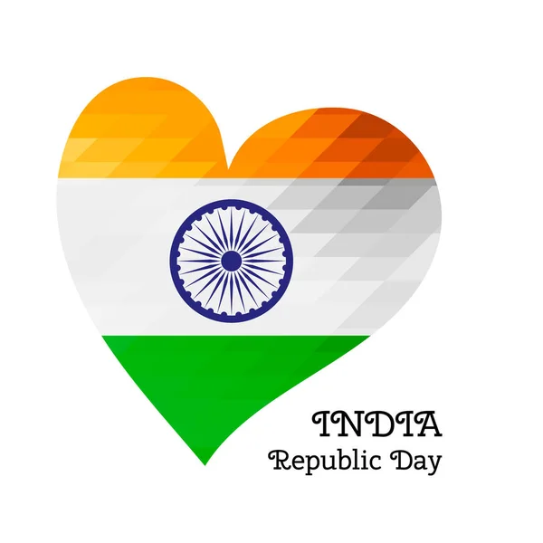 Vektör çizim Hint Bağımsızlık günü, Hindistan bayrağı trendy tarzı. 15 Ağustos. Poster, afiş, illüstrasyon, tebrik, davetiyeler için suluboya tasarım şablonu. Bağımsızlık günü kartı. Ulusal günü — Stok Vektör