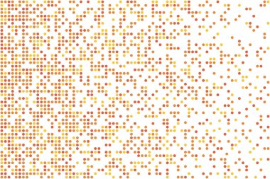 Yarı ton görüntü, beyaz arka plan üzerinde etkisi uçan daire parçacık vektör arka plan. Modern tarzda geometrik doku. Poster, afiş, broşür, davetiye, kartvizit tasarım şablonu.