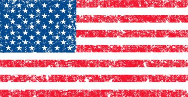 ABD bayrağı oficcial renk, oran doğru vektör. Amerikan ulusal bayrak, Bağımsızlık günü sembolü. poster, afiş, illüstrasyon, tebrik, davetiye 11.9 tasarım şablonu. Bağımsızlık günü