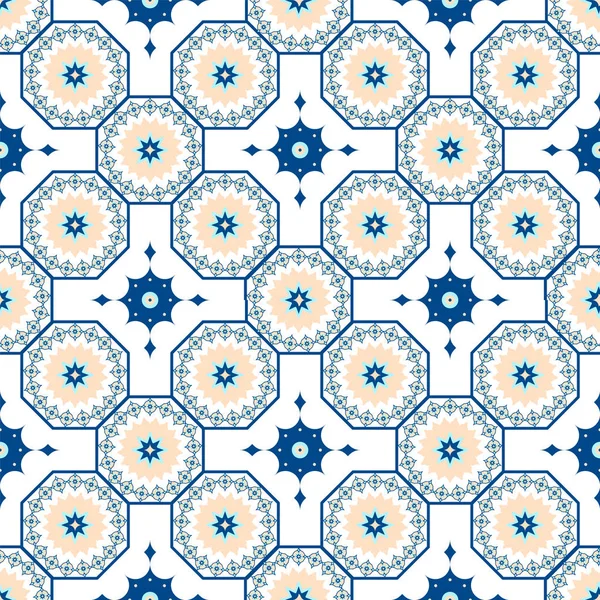 Vektör seamless Arapça modeli. Arabesk, Ramazan, tebrik, mutlu ay Ramazan. Islam sorunsuz geometri desen arka plan Doğu stili. Ramazan kareem geleneksel süs. Tasarım şablonu tebrik