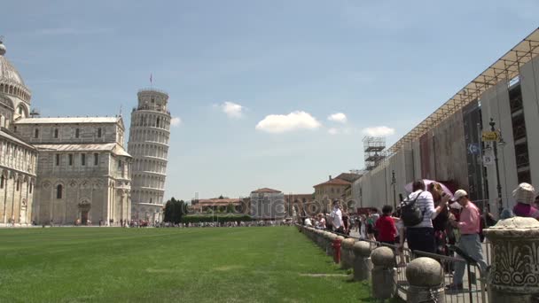 Torre e Catedral de Pisa — Vídeo de Stock