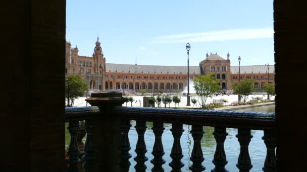 Vista da Plaza de Espana — Vídeo de Stock