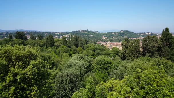 Overzicht Florenze uit Fort Belvedere — Stockvideo