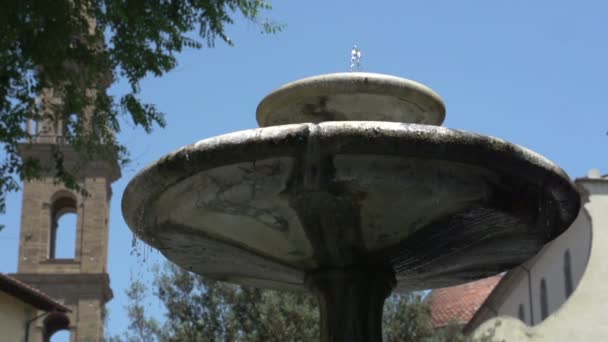 Fontaine sur la place Santo Spirito — Video