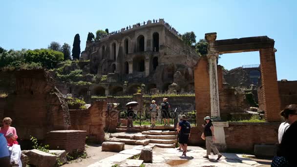 Palatino, colina palatina — Vídeos de Stock