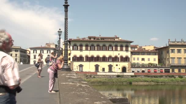 Ponte Vecchio, Φλωρεντία, Ιταλία — Αρχείο Βίντεο