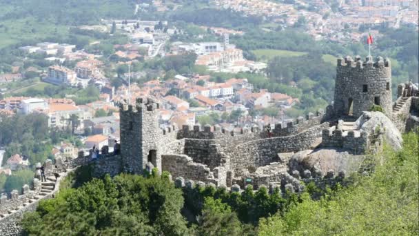 Antiguo Castillo de Moros — Vídeo de stock