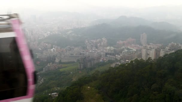 Cabine Ropeway Taipei — Vídeo de Stock