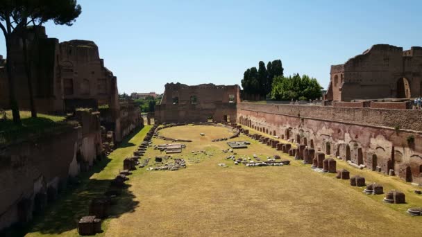 Palatino, colina palatina — Vídeos de Stock