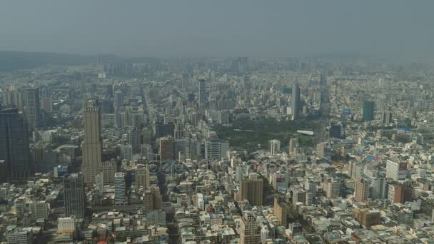 Skyline desde arriba skytower Tuntex — Vídeo de stock