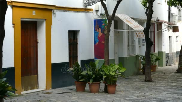 Calle de Sevilla durante el día — Vídeo de stock