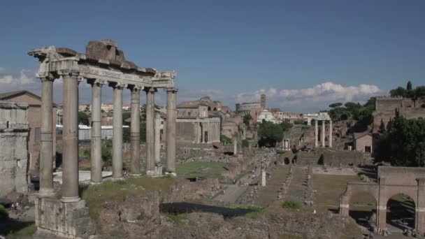 Starożytne forum Romanum — Wideo stockowe