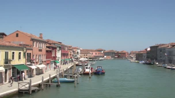 Hermoso canal de Murano — Vídeo de stock