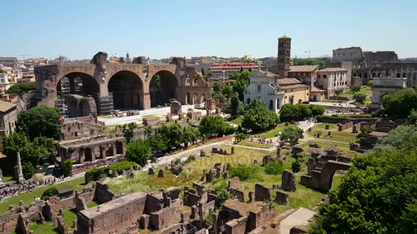 Palatino, colina palatina — Vídeos de Stock