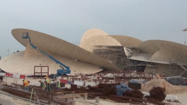 Museo Nacional de Qatar — Vídeo de stock