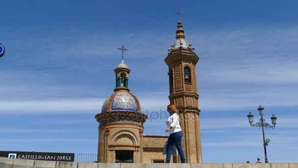 Vista sobre o canal Alfonso XIII — Vídeo de Stock