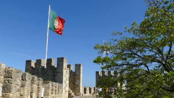 Sao Jorge Castle — Stock videók