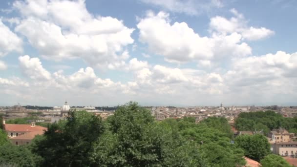 Удивительный вид на Рим — стоковое видео
