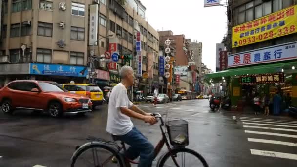 Życie ulicy Taipei — Wideo stockowe