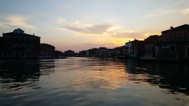 Belo canal de Murano — Vídeo de Stock