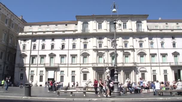 Piazza Navona em Roma — Vídeo de Stock