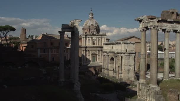 Starożytne forum Romanum — Wideo stockowe