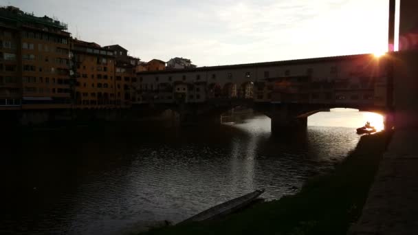 Ancient Ponte Vecchio — Wideo stockowe