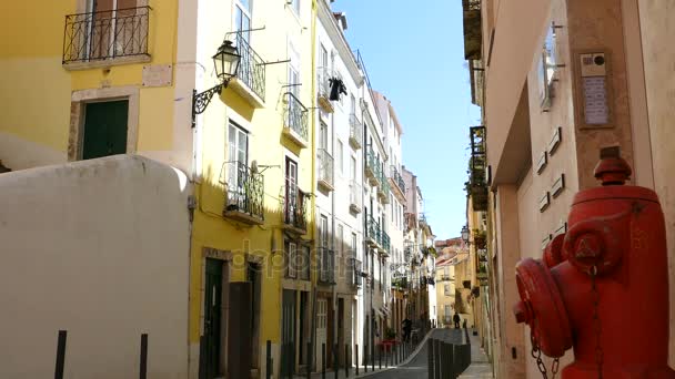 Streetscene в Лісабоні, Португалія — стокове відео