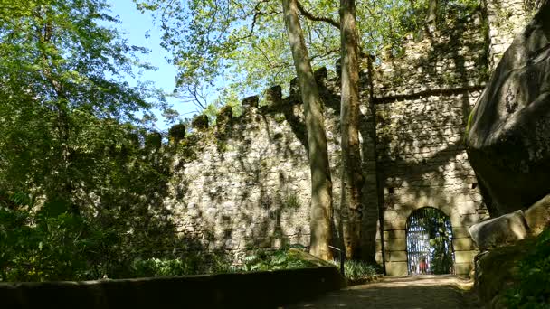 Antiguo Castillo de los Moros — Vídeo de stock