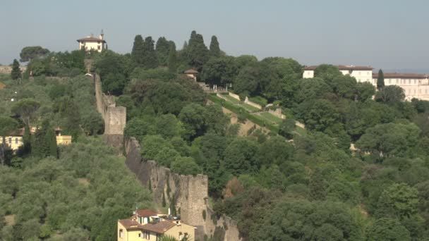 Berg zijde Florence — Stockvideo