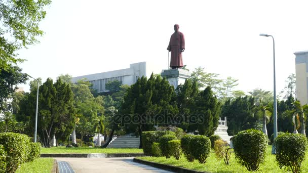 Estátua de Lin Sen — Vídeo de Stock