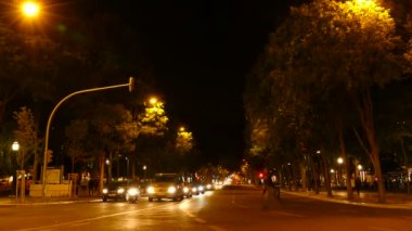 Lizbon gece trafik