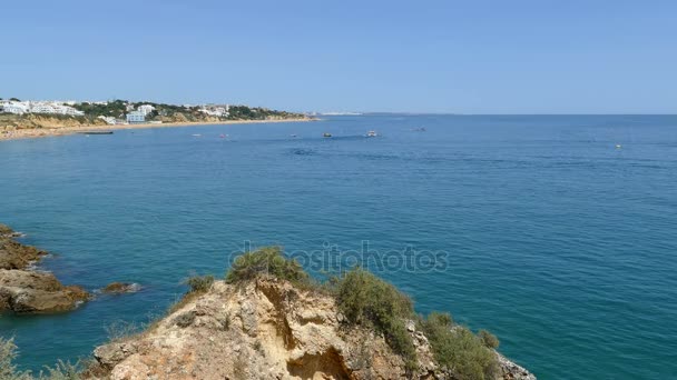 View of Albufeira bay — Stock Video