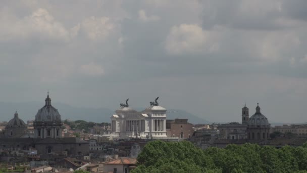 Úžasný pohled na Řím — Stock video