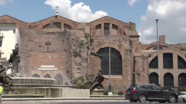 Santa Maria degli Angeli kyrka — Stockvideo