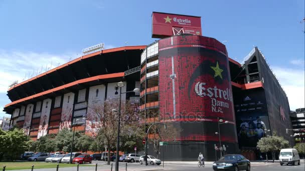 Estadio de fútbol Valencia CF — Vídeo de stock