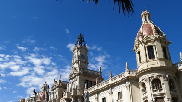 Stadhuis in Valencia — Stockvideo