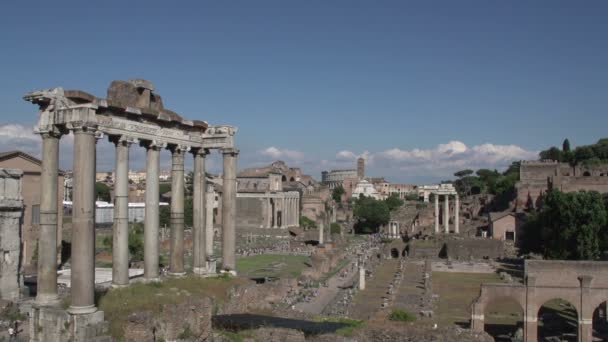 Starożytne forum Romanum — Wideo stockowe