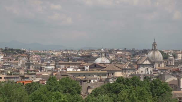 Prachtig uitzicht over Rome — Stockvideo