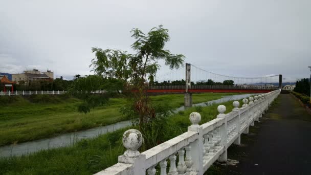 Guanghuanjingguan Bridge, Guangfu township — Wideo stockowe