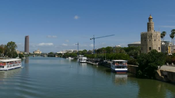 Vista sobre o canal de Alfonso XIII — Vídeo de Stock