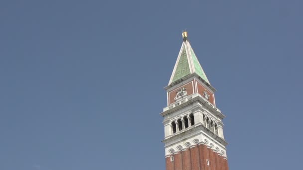 Campanile San Marco v Benátkách — Stock video