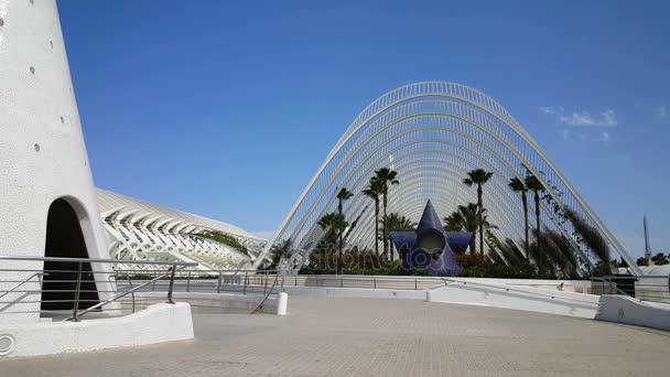 Ciudad de las Artes y las Ciencias — Vídeo de stock