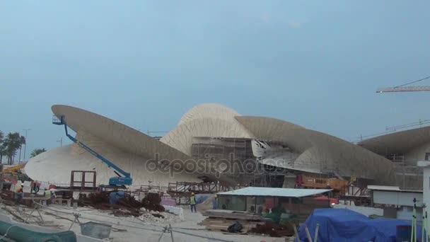 Museo Nacional de Qatar — Vídeo de stock